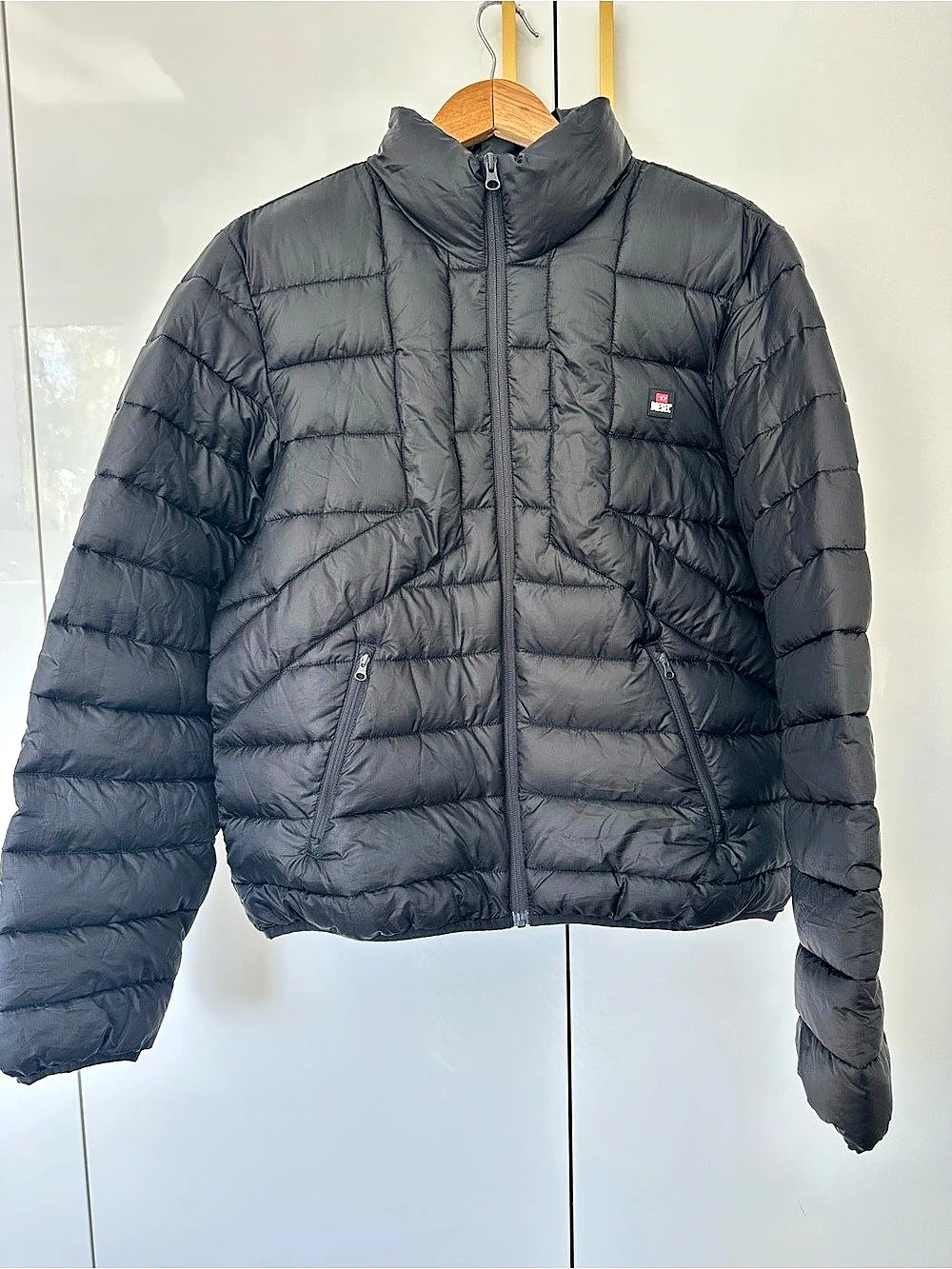 Diesel Black Lightweight Puffer Jacket Large